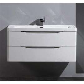 Тумба под раковину подвесная BelBagno Ancona-N 100 bianco lucido подвесная