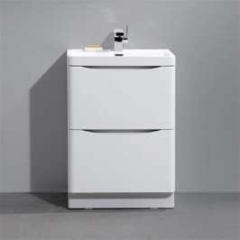 Раковина с тумбой BelBagno Ancona-N 60 bianco lucido напольная