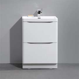 Раковина с тумбой BelBagno Ancona-N 60 bianco lucido напольная