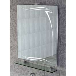 Зеркало для ванной Vigo Olivia 70 с подветкой и полочкой №107-700