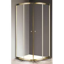 Душевой уголок Cezares Giubileo-R2-80 прозрачное, золото