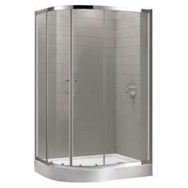 Душевой уголок Cezares ECO-O-RH-2-100/80-C-Cr прозрачное