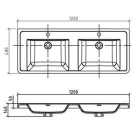 Тумба под раковину подвесная BelBagno Ancona-N 120 bianco lucido подвесная