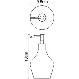 Дозатор жидкого мыла Wasserkraft Dinkel K-4699