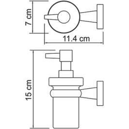 Дозатор жидкого мыла Wasserkraft Lippe K-6599