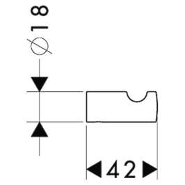 Крючок Hansgrohe Logis 40511000