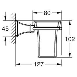 Стакан Grohe Grandera 40626000