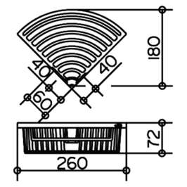 Полка Keuco Universal 24944 7,2 см