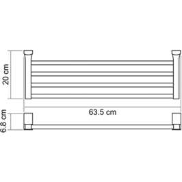 Полка Wasserkraft Exter K-5211 для полотенец