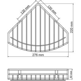 Полка Wasserkraft K-1511 угловая