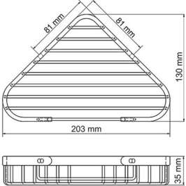 Полка Wasserkraft K-733 угловая