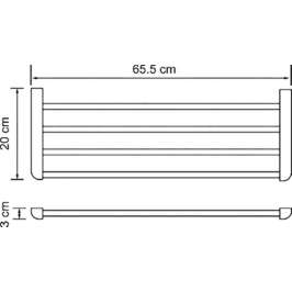 Полка Wasserkraft Kammel K-8311 для полотенец