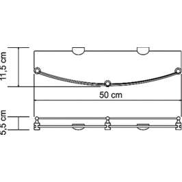 Полка Wasserkraft Kammel K-8324 с бортиком