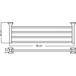 Полка Wasserkraft Wern K-2511 для полотенец