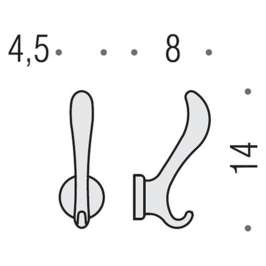 Крючок Colombo Appenditutto AR17.NI