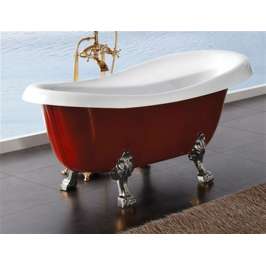 Акриловая ванна BelBagno BB04-ROS-CRM красная