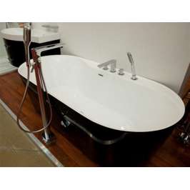 Акриловая ванна BelBagno BB14-NERO/BIA