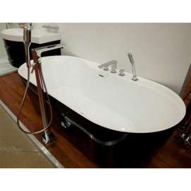 Акриловая ванна BelBagno BB14-NERO/BIA