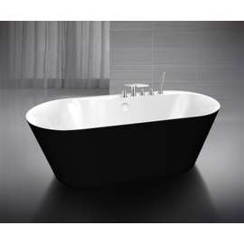 Акриловая ванна BelBagno BB14-NERO/BIA