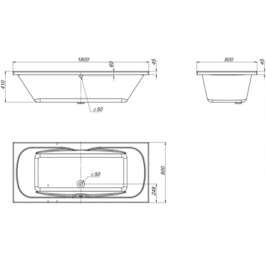 Акриловая ванна BelBagno BB104-180x80