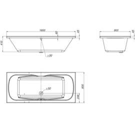 Акриловая ванна BelBagno BB104-180x80