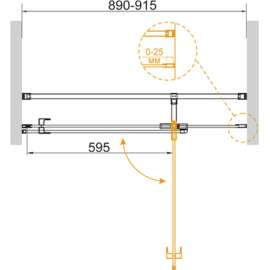 Душевая дверь Cezares Valvola B 1 90 C Cr