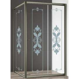 Душевая дверь Cezares Giubileo-BF-1 стекло с узором, бронза