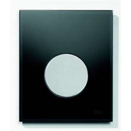 Кнопка слива инсталляций TECE Loop Urinal 9242655 черное стекло, кнопка хром матовый