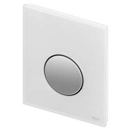 Кнопка слива инсталляций TECE Loop Urinal 9242660 белое стекло, кнопка хром