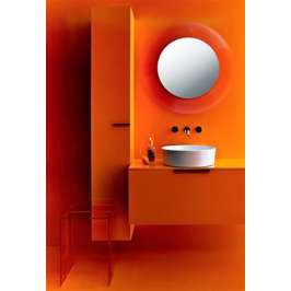 Зеркало для ванной Laufen Kartell 3.8633.1.082.000.1 оранжевый пластик
