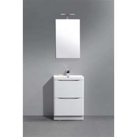 Раковина с тумбой BelBagno Ancona-N 80 bianco lucido напольная