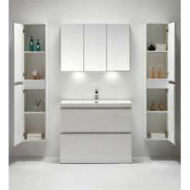 Раковина с тумбой BelBagno Energia-N 80 bianco lucido напольная