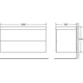 Тумба под раковину подвесная BelBagno Regina 100 marmo rosa