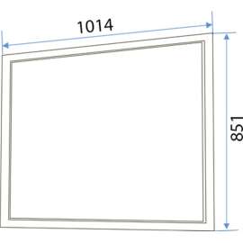 Зеркало для ванной 1MarKa Прованс 105 белый глянец У71972