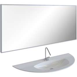Зеркало для ванной De Aqua Сильвер 14075 серебро SIL 408 140 S