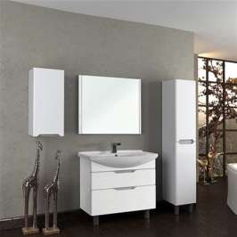 Зеркало для ванной Dreja.Eco Uni 105 белое 99.9007