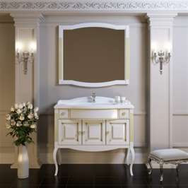 Зеркало для ванной Opadiris Лаура 120 белое 