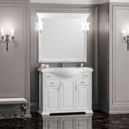 Зеркало для ванной Opadiris Риспекто 100 белое матовое Z0000012655