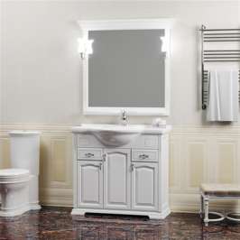 Зеркало для ванной Opadiris Риспекто 95 белое матовое Z0000012538