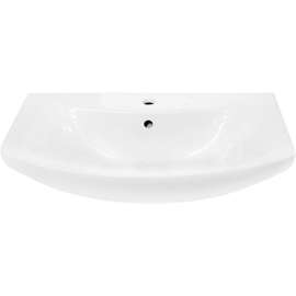 Тумба под раковину 1MarKa Вита 65Н с 2 дверцами, белый глянец