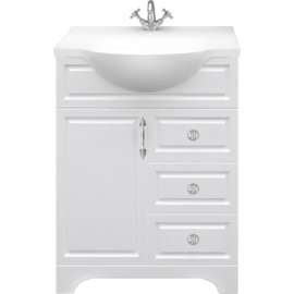 Тумба под раковину 1MarKa Прованс 65Н белый глянец