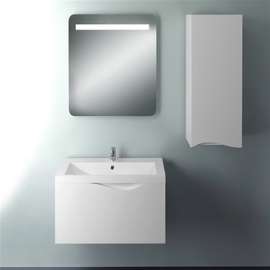 Тумба под раковину подвесная 1MarKa Этюд 58П белый глянец