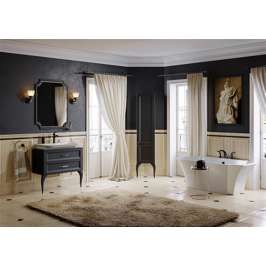 Зеркало для ванной Aqwella 5 stars LaDonna черное LAD0207BLK