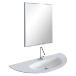 Зеркало для ванной De Aqua Сильвер 6075 серебро SIL 402 060 