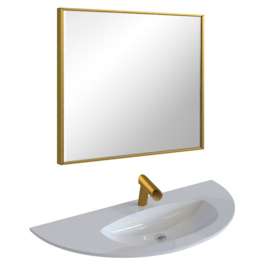 Зеркало для ванной De Aqua Сильвер 9075 золото SIL 405 090 