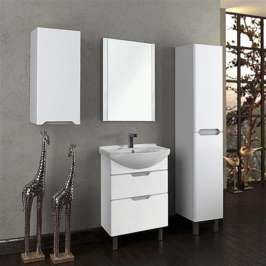 Зеркало для ванной Dreja.Eco Uni 65 белое 99.9004