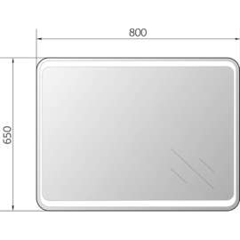 Зеркало для ванной Marka One Eco 80 У52208