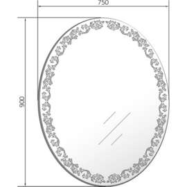 Зеркало для ванной Marka One Joli 75 Light У26308