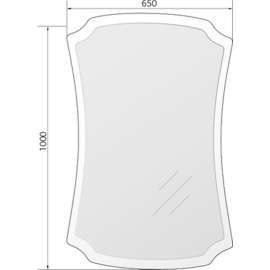 Зеркало для ванной Marka One Neoclassic 2 65 см У52206