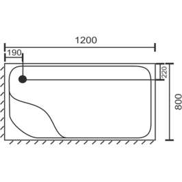 Душевой поддон Royal Bath RB 8120BP R